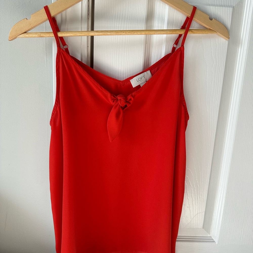 LOFT Red Camisole Top